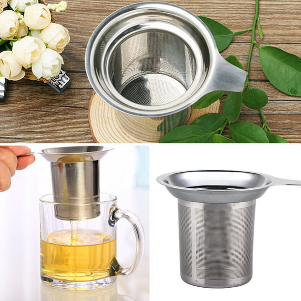 Loose Reusable Spice Leaf Filter Stainless Steel Mesh Tea Strainer Infuser 